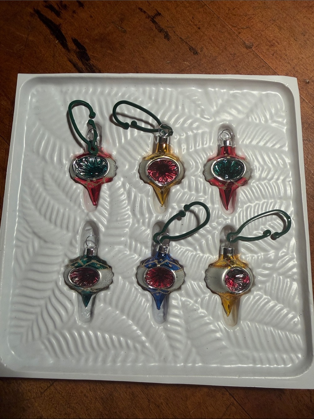 Blown Glass Ornaments~6 Indent Bradford Novelty